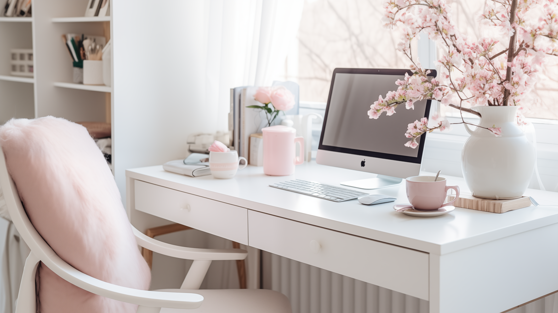 Feminine Home Office Desk